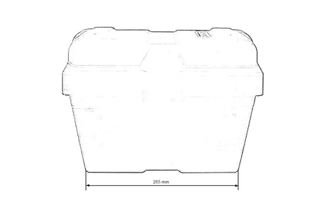 12V Battery Box Soft 260x180x200
