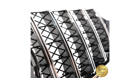 Grill Mercedes-Benz E C207 A207 GT Chrome & Black USZKODZONY