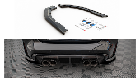 Splitter BMW 4 G82 M-Pack Rear Side v.1 Gloss Black