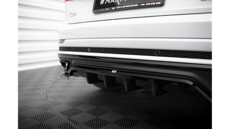 Splitter Audi Q8 4M S-Line Rear Central with Diffuser