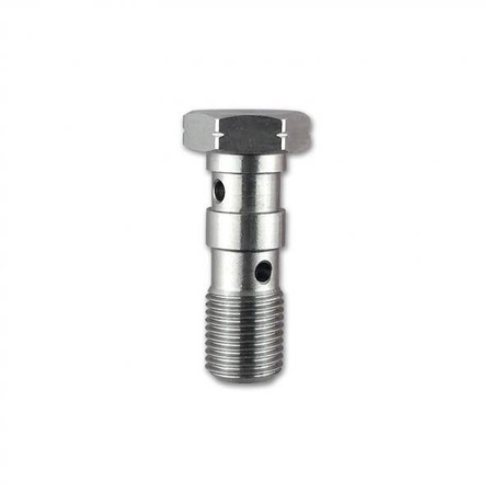 DOUBLE BANJO BOLT - 3/8" X 24 UNF (-3 JIC)