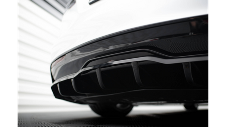 Splitter Tesla Model S Plaid I Facelift Rear Central with Diffuser v.2