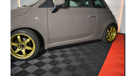 Dokładka Fiat 500 Progi Gloss Black