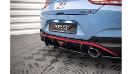 Diffuser Hyundai I30 III Facelift N Fastback Rear Street Pro Red