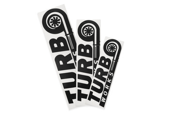 Sticker TurboWorks Black 25cm