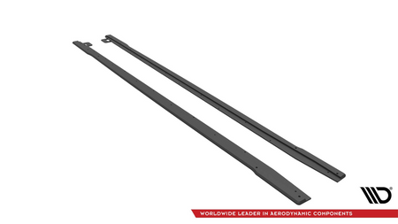 Diffuser Ford Mustang VI GT Facelift Side Skirts Street Pro v.1 Black-Red