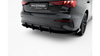Dyfuzor Audi A3 8Y Tył Street Pro Black-Red + Gloss Flaps