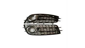 Fog Light Covers Audi A4 B8 Gloss Black