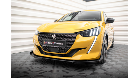 Splitter Peugeot 208 GT II Przód Pro + flaps Black
