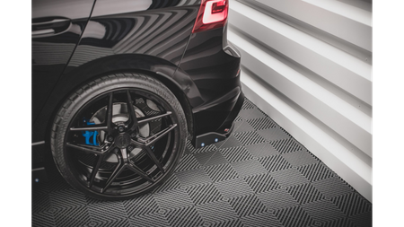 Splitter Volkswagen Golf 8 R Rear Side v.2 + Flaps Gloss Black