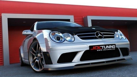 Splitter Mercedes-Benz CLK W209 Front for bumper Me-clk-209-black-f1 Gloss Black