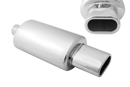 Rear Muffler 73x122mm inlet 63,5mm