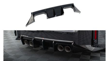 Diffuser BMW 2 G87 M-Pack Rear Valance v.1 Gloss Black