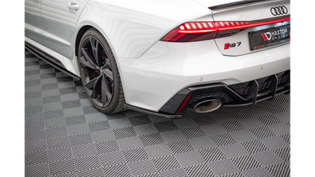 Splitter Audi RS6 RS7 C8 Tył Boczne v.1 Gloss Black