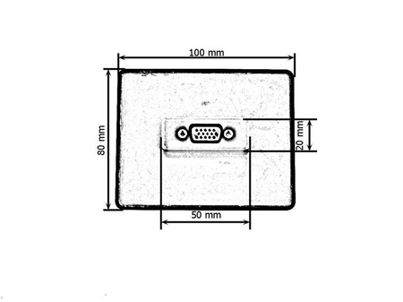 Touch switch panel VGA 1x15PIN 12 / 24V