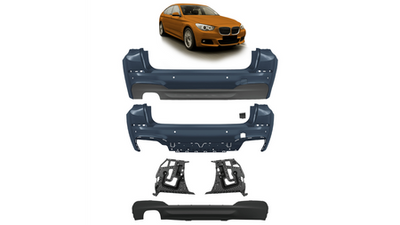 Bumper BMW 5 F07 Facelift Rear with Diffuser