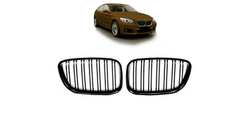 Grill BMW 5 F07 podwójne żeberka Matt Black