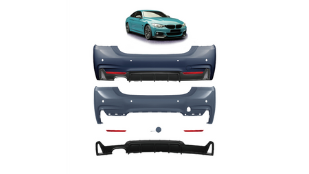 Bumper BMW 4 F32 F33 F36 Rear with Diffuser