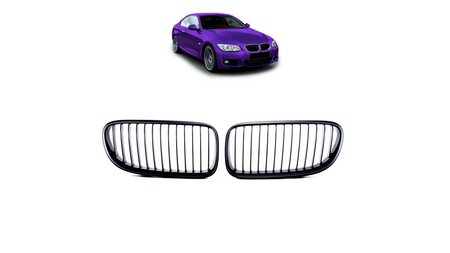 Grill BMW 3 E92 E93 Facelift pojedyncze żeberka Matt Black