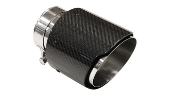 Exhaust Tip 114mm enter 76mm Carbon Gloss