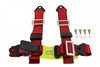 Racing seat belts 4p 2" Red - E4