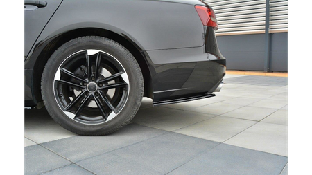 Splitter Audi A6 C7 Avant Rear Side Gloss Black