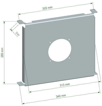 Cooling Plate TurboWorks Chłodnicy Oleju 19 rzędowej Race 4 calowy wentylator