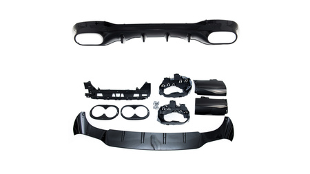 Dyfuzor Mercedes-Benz CLA C118 X118 Tył Gloss Black