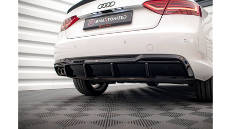 Diffuser Audi A5 8T Facelift Rear Valance Exhaust on one side version