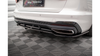 Splitter Audi A4 S-Line B9 Facelift Tył Środkowy z Dyfuzorem v.1 Gloss Black
