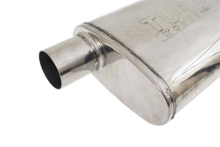 Central Chambered Muffler 63.5mm TurboWorks 304SS 355mm