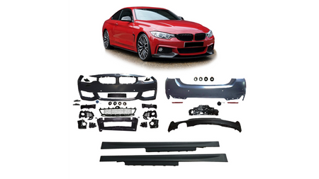 Sport Bodykit Bumper Set PDC SRA suitable for BMW 4 (F32) Coupe 4 (F33) Convertible 2013-2020