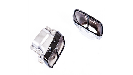 Exhaust Tail Pipes Black suitable for MERCEDES A-Class (W176) CLA (C117, X117) GLA-Class (X156) 2012-2018