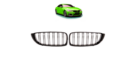 Grill BMW 4 F32 F82 F33 F83 F36 podwójne żeberka Gloss Black