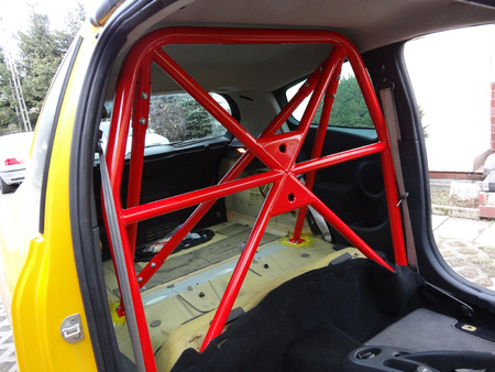 Rollbar skręcana pół klatka Renault Clio 3 Sport Red