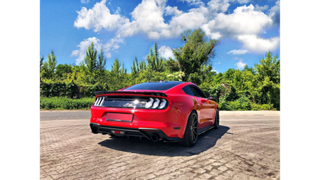 Diffuser Ford Mustang VI Facelift Side Skirts Gloss Black