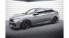 Diffuser Honda Civic X Sport Side Skirts + Flaps Gloss Black