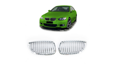 Grill BMW 3 E92 E93 pojedyncze żeberka Chrome