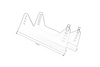 Bucket Seat Mounts ALU light FIA