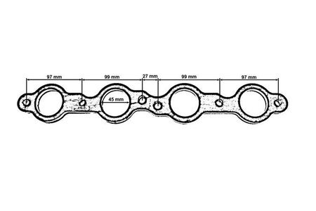 Exhaust flange GM LS