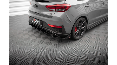 Splitter Hyundai I30 III Facelift N Rear Side v.4 + Flaps