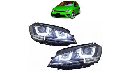 Lights Volkswagen Golf 7 Front Chrome
