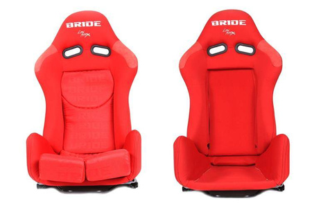 Fotel sportowy LOW MAX K608 Welur Bride Czerwony
