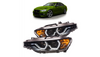 Lights BMW 3 F30 F31 Front DRL Black