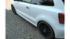 Diffuser Volkswagen Polo V R WRC Side Skirts Gloss Black