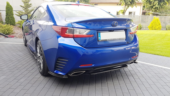 Splitter Lexus RC Tył Środkowy Bez Dyfuzora Gloss Black