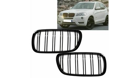 Grill BMW X3 F25 Dual Line Gloss Black