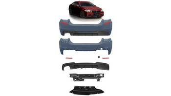 Zderzak BMW 5 F10 Tył z dyfuzorem