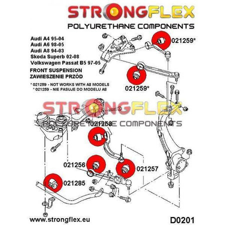 Full suspension bush kit