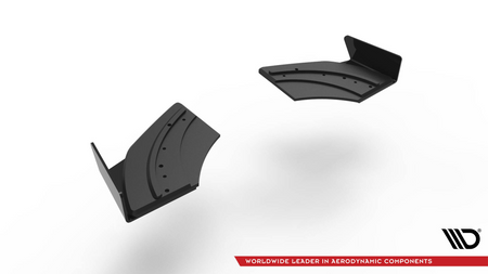 Splitter Volkswagen Scirocco III R Tył Boczne Street Pro Black + Gloss Flaps